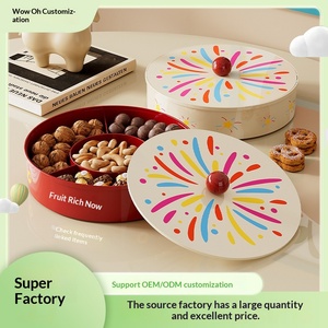 Mesa de Centro de Plástico de Alta Gama para Sala de Estar, con Tapa Sellada para Frutos Secos, Dulces y Bocadillos, Plato Multicapa para Frutas Secas <span class=keywords><strong>SJ</strong></span> - Product Image 2