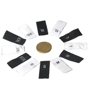 通用GRS认证二手编织尺寸标签XS-6XL尺寸1.2厘米 * 3厘米适用于服装聚酯服装标签鞋标志