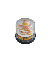 3 Tier Cake Tower Gummy Candy Multi Fruit Flavor Jelly Soft Candy Birthday Party Decoration Candy