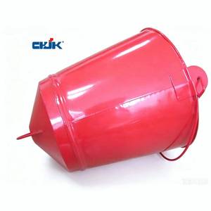 Seau à incendie Jinkai 10L en acier doux, enduit de peinture en poudre, durable, pour équipement de lutte contre l'incendie, avec poignée au fond - Product Image 5