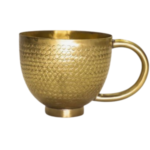 Tasse Julep en métal pour boire de l'eau Tasse d'ustensiles de cuisine design fait main Mugs en cuivre pur - Product Image 3