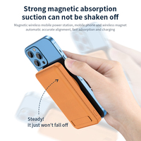 Batterie de secours magnétique sans fil, Ultra fin, 10000mah, avec support