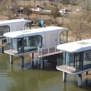 Cabines préfabriquées Maisons flottantes de luxe Maisons flottantes Pod Shiphouses Villas modulaires Maisons conteneurs Capsules spatiales - Product Image 3