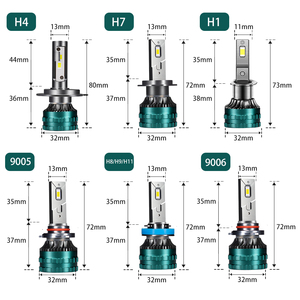 Yhkoms H1 H3 H11 H13 9007 9004 880 9005 9006 9012 H4 5202 Led Đèn Pha tự động hệ thống chiếu sáng H7 <span class=keywords><strong>F7</strong></span> Phụ Kiện Xe Hơi - Product Image 2