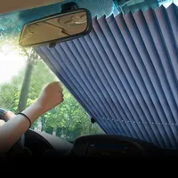 حار بيع العالمي قابل للسحب مطاطا تلقائياً قابلة المضادة للأشعة فوق البنفسجية سيارة الزجاج الأمامي ظلة
