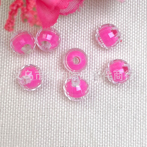 Acrylic Inner Color Round <b>Beads</b> 8mm For Bracelet Making Jewelry Accessories Spring 2021 Yiwu Origin Bulk Packing - Product Image 3