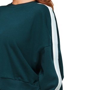 Sweat-shirts courts à taille haute, nouveau design pour le printemps et l'automne, sports et loisirs, pull rayé, sweat-shirts pour femmes - Product Image 6