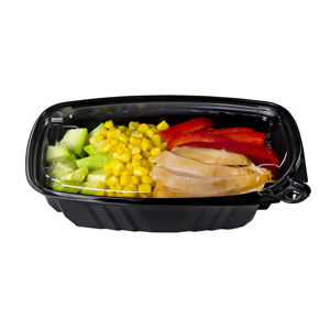 Fiambrera Rectangular de dos piezas Premium, superventas, contenedores de embalaje de alimentos a prueba de manipulaciones apilables para ensalada Bento - Product Image 2