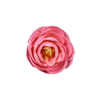 Fleur artificielle de thé rose de 4 cm, accessoire de mode, tête de fleur décorative, pour gâteau DIY, boîte cadeau, fleur décorative