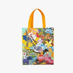 Bolso de mano reutilizable Spunbond laminado personalizado de alta calidad con impresión completa para exposición minorista uso diario - Product Image 2