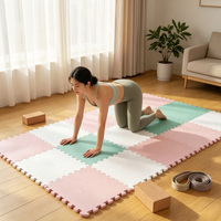 Tapis de yoga en mousse EVA emboîtable, antidérapant, absorbant les chocs, dalles de sol portables, tapis de yoga modulable pour la maison, vente en gros