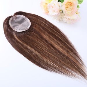 Listo para enviar: Topper de cabello humano europeo con base de monofilamento, atado a mano - Product Image 3