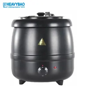 Heavybao Hotel Buffet Equipment Stainless Steel Electric Soup Kettle in UK/Soup Warming Pot/Soup Boiler