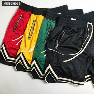 กางเกงขาสั้นยาวถึงเข่าของผู้ชายกางเกงขาสั้นลำลองทรงเข้ารูปแห้งพอดีตัวสำหรับเล่นกีฬาดีไซน์เป็นคลื่นโลโก้ตามสั่ง - Product Image 2