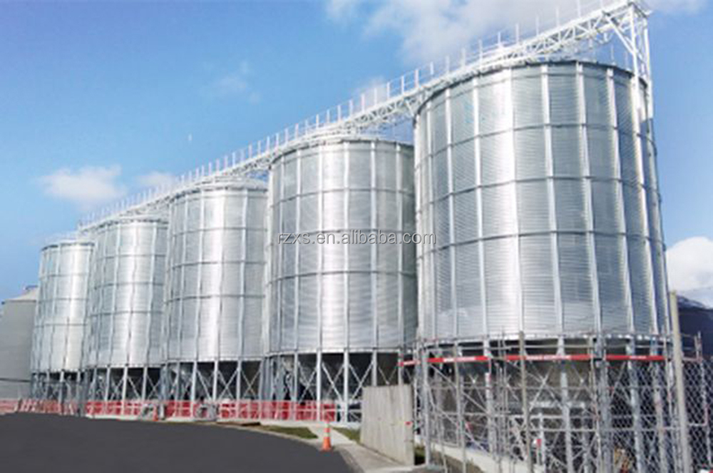 Great volume popular TCK series hopper bottom galvanized steel rice paddy storage silo