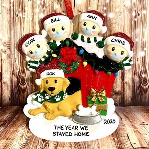Vendita Calda: Ciondolo Albero di Natale Personalizzato, Famiglia di 4, Decorazioni Natalizie Fai-da-Te, Articoli in Stock - Product Image 4