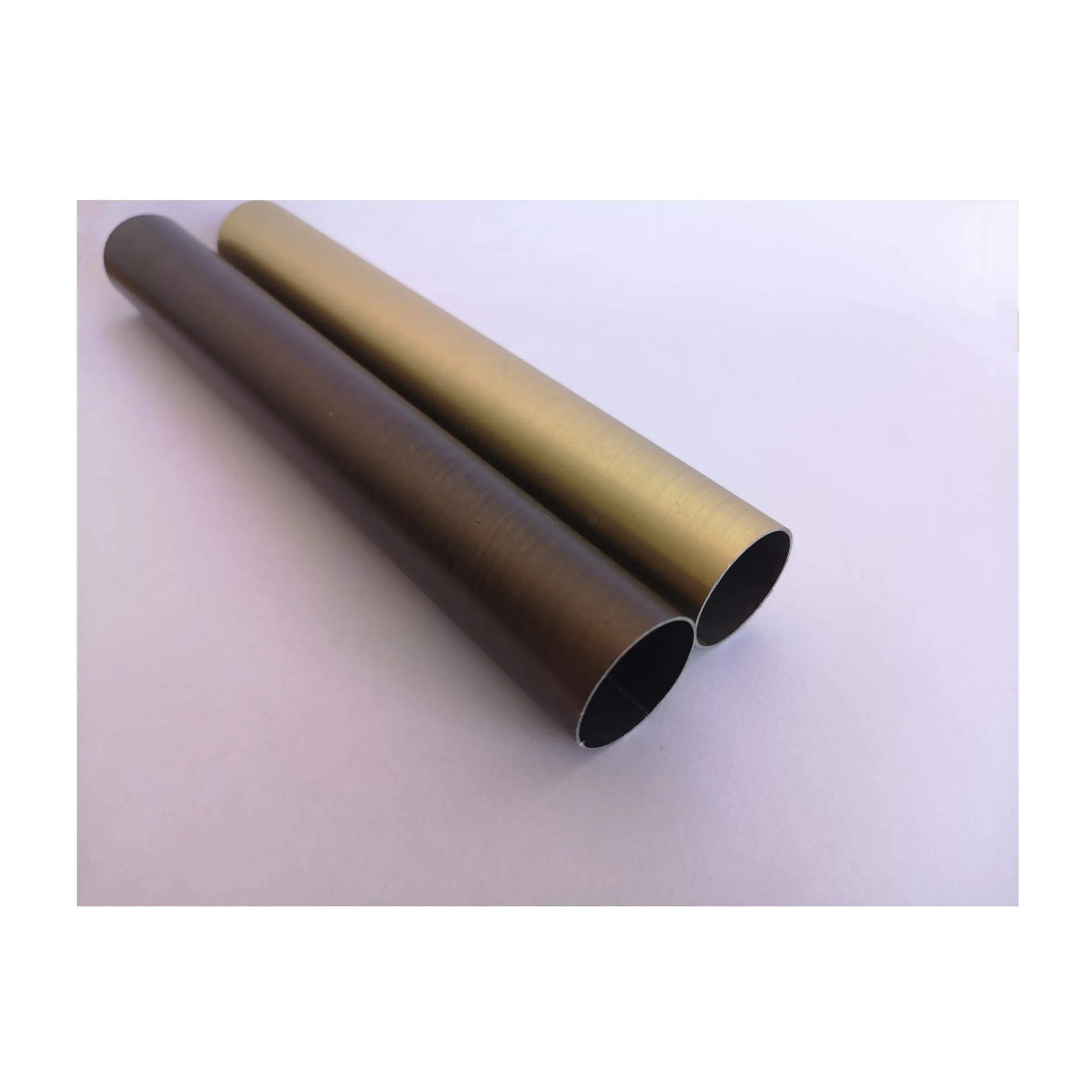 Electroplating SATIN GOLD color Metal curtain rod for curtain pole home decor curtain accessories