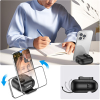 Étui de protection complet en cuir PU de luxe pour casque pour Airpods 4 avec anneau en métal étui pour écouteurs anti-poussière pour Airpods Pro 2