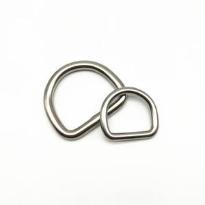 バッグ、バックパック、ペットアクセサリー用多用途のヘビーデューティステンレススチールDリングアタッチメント - Product Image 1