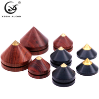 Pieds d'isolation en bois et laiton OEM HIFI, amortisseurs de chocs, pointes de vibration pour lecteur CD, amplificateur, haut-parleur, accessoire audiophile