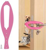 Loquet de porte pour chat avec verrou élastique sans perçage et matériau PE pour la séparation des animaux de compagnie