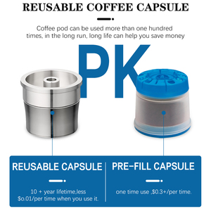1Pod 1Tamper Set Capsule de café réutilisable avec Tamper Filtre à dosette de café en acier inoxydable rechargeable Durable Espresso Pod pour <span class=keywords><strong>ILLY</strong></span> - Product Image 6
