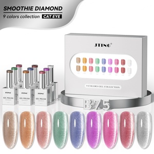 Colección de Esmaltes de Uñas JTING con Efecto Smoothie, 9 Colores, Diamante, Ojo de Gato, OEM/ODM, Marca Privada Personalizada, Proveedor de Esmalte de Uñas Ojo de Gato - Product Image 1