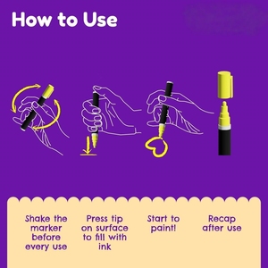 Chất Lỏng Phấn Đánh Dấu Cho Chalkboards Cửa Sổ Thủy Tinh Khô Xóa Màu Sắc Táo 6Mm Có Thể Đảo Ngược Tip Nước Dựa Trẻ Em Lớp Học Thiết Lập - Product Image 4