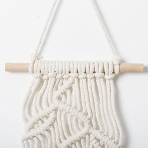 Permadani tali katun latar belakang anyaman tangan hiasan dinding ruang tamu hotel diperpanjang dekorasi dinding kreatif - Product Image 2