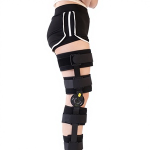 Sangle de genou unisexe à charnière réglable, longue et courte, avec airbag, pour le soutien et la fixation du ménisque - Product Image 3