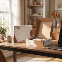 Boîte Cadeau Pliante Haut de Gamme de Luxe avec Fenêtre Découpée, Conception Personnalisée, Vente au Détail, Mini, en Gros, Écologique et Biodégradable