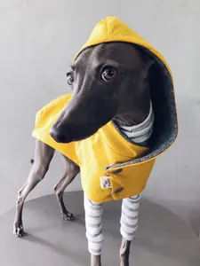 Qiquペット用品カスタム高級暖かい冬の犬の服コートパーカーケープバックマントダックスフントホイペットイタリアングレイハウンド犬