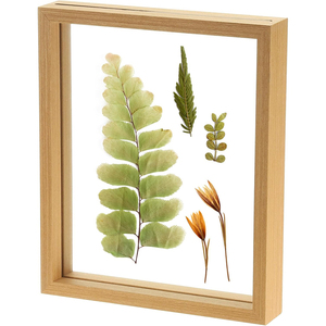 Wood Double Sided Glass <b>Photo</b> <b>Frame</b> Pressed Flower Eco-Friendly Customizable Size Vintage Artwork Display <b>Frame</b> for OEM/ODM - Product Image 1