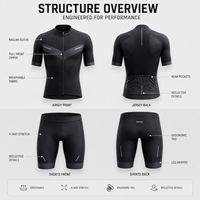 Conjunto de Ciclismo OEM para Mujer: Maillot con Cremallera Completa y Culotte Acolchado con 3 Bolsillos Traseros, Logotipo de Equipo Personalizado, Ajuste de Competición, Venta al por Mayor