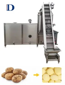 Automatic Potato Carrot Steam Peeling Machine Auto Industrial Sweet Potatoes Vegetables Tomato Steam Peeler Cheap Price For Sale