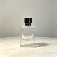 Botol Parfum Mini Kaca 50ml dengan Pompa Semprot, Logo Custom Mewah, Sablon, dan Kosong