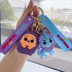 2023 nouveau dessin animé <span class=keywords><strong>Raya</strong></span> le dernier <span class=keywords><strong>Dragon</strong></span> 3D PVC porte-clés exquis sac pendentif clé de voiture décoration Style populaire caoutchouc matériel - Product Image 3