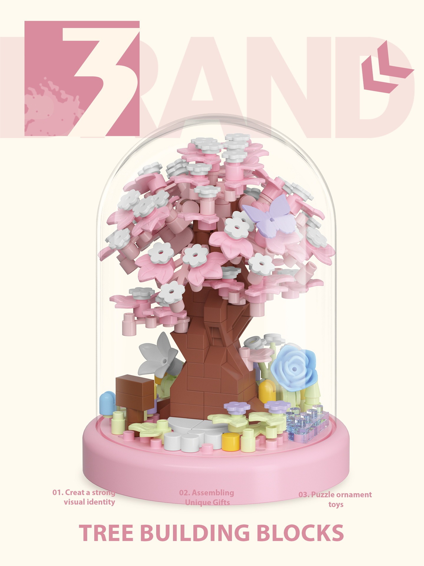 Sakura Tree House with Dust Cover (305pcs)