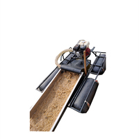 Drague à siphon pour l'or de 4 pouces, machine portable de lavage d'or, dragage de sable de rivière, moteur à essence pour l'extraction d'or avec compresseur