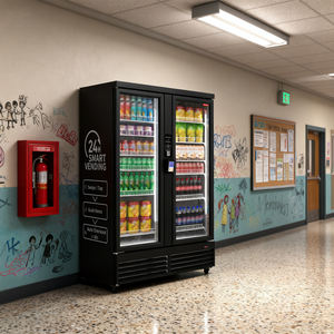 آلة بيع ذاتية ذكية بتقنية الذكاء الاصطناعي متوفرة محليًا في الولايات المتحدة، تتميز بمنصة برمجة التطبيقات، تقدم مشروبات ووجبات خفيفة وألواح شوكولاتة، بسعة 600-800 منتج - Product Image 2