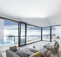 Fenêtre à battant et coulissante en alliage d'aluminium de haute qualité, double mode d'ouverture pour maison moderne