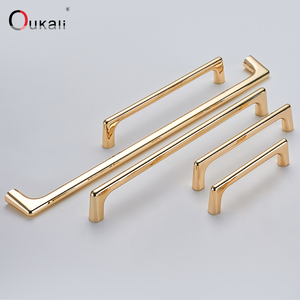 Maniglie per Mobili Oukali Personalizzate in Lega di Zinco, Design Moderno <span class=keywords><strong>Oro</strong></span> Opaco e Nero, per Cassetti, Armadi e Comò - Product Image 5