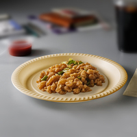 Boîte à repas jetable en forme de coquille de palourde biodégradable pour plats à emporter, 13x5x3 pouces, avec couvercle, boîte sous-marine jetable MFPP