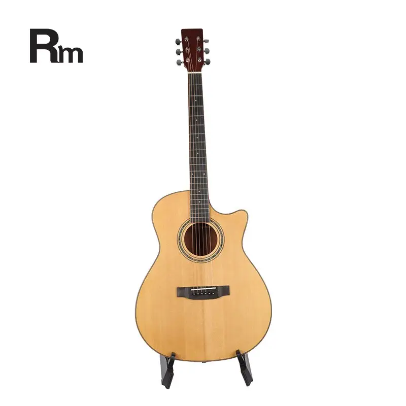 Guitar Factory Manufacture Selling 41 inch Cutway Dreadnought Acoustic Steel String Guitar Custom Guitar All Solid