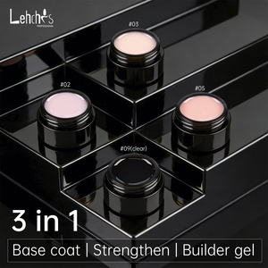 Lehchis 15ml 3 en 1 Gel Duro Transparente Autonivelante Sin Sensación de Quemadura para Fortalecimiento y Construcción de Uñas, Marca Privada - Product Image 6