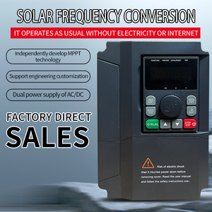 ไดรฟ์ปั๊มโซลาร์ VFD 1HP 2HP 2.2KW ไดรฟ์ปรับความเร็ว อินพุต DC เอาต์พุต AC 3 เฟส 220V MPPT ระบบออฟกริด ควบคุมความเร็ว - Product Image 3