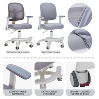 Chaise d'apprentissage multifonctionnelle pour enfants, ergonomique, réglable en hauteur, avec housse lavable pour les zones d'étude des enfants