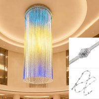 Intelligent Programmable Lumineux 3D LED Cube Pixel Ball Dot DV12V DMX512 RGB Changement de Couleur Hôtels Bar Fête Décor Ambiant Lampe Bande