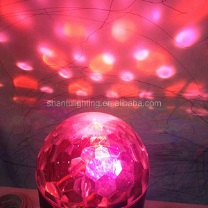 Projecteur LED rotatif RGB E27 MP3 pour fête <span class=keywords><strong>disco</strong></span>, boule magique de jardin en cristal - Product Image 2