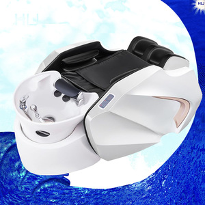 <b>Electric</b> Shampoo Bed With Water Circulation For Hair Care And Facial Treatment Massage <b>Table</b> White 1 Motor - Product Image 1